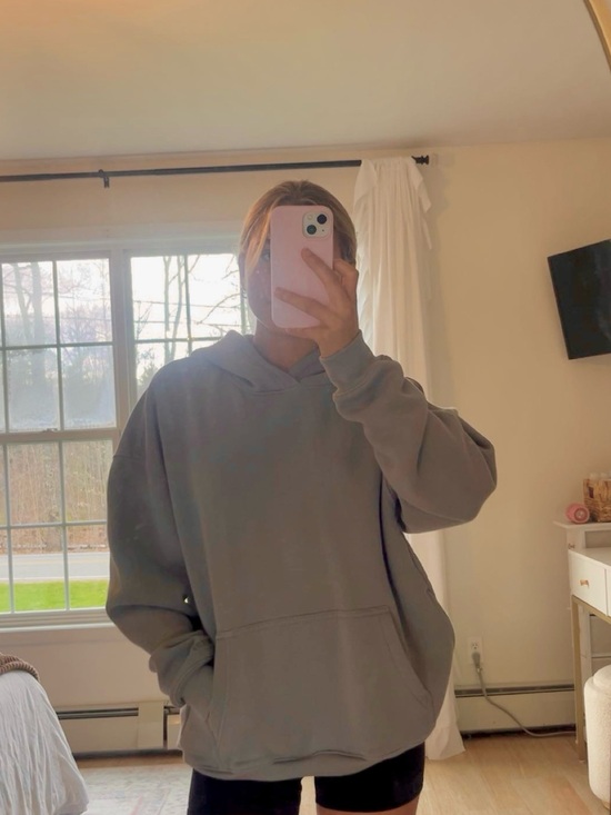 Hollister Tops - Hollister Gray Oversized Hoodie